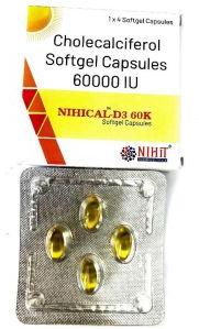 Nihical-D3 60K Softgel Capsules