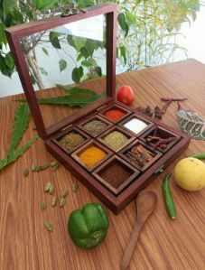 Wooden Spice Box