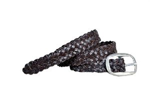 Ladies Leather Braided Belts