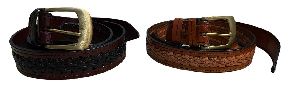 Ladies Leather Woven Belts