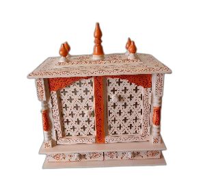 Wall Mount Wooden Temple