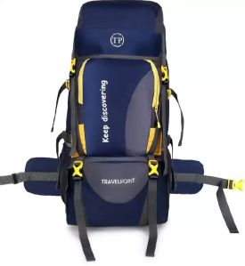 Travel Point 80 L Blue Waterproof Rucksack Bag