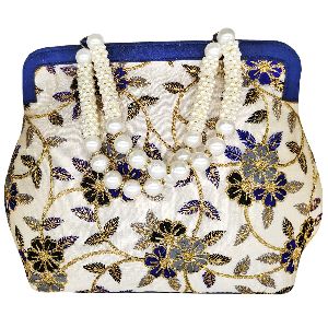 Ladies Embroidered Beaded Handbag