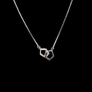 Bubbling Star Twin Diamond Pendant