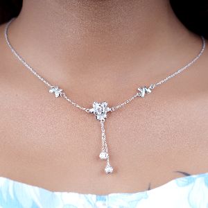 Charming Matt Sparkling Unique Diamond Necklace for Women