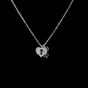 Heart Lock And Key Diamond Necklace For Gift to Your Love One