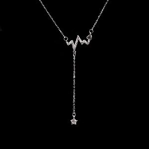 Heartbeat Diamond Necklace