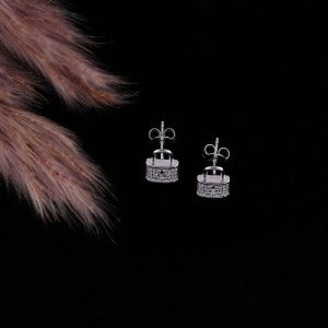 Key And Lock Diamond Earring