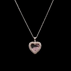 Necklace Heart Pendant Diamond Necklace