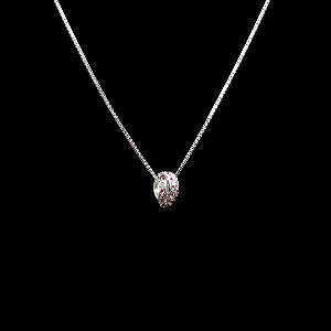 Pink And White Diamond Heart Unique Diamond Neckless