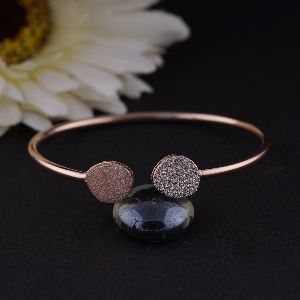 Rose Gold Matt and Shine Unique Design Bracelet