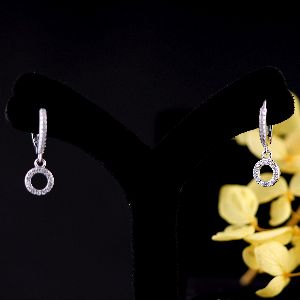 Round Diamond Bali Earring