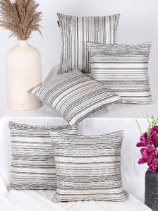 TESMARE Quality rich, silky smooth cushion covers 16x16 Inch/40cms x 40 cms,Off white , 5 Pieces