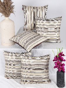 TESMARE Quality rich, silky smooth cushion covers 16x16 Inch/40cms x 40 cms,Off white , 5 Pieces