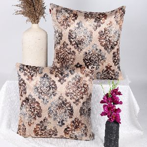 TESMARE Quality rich, velvet cushion covers 24 x 24 Inch/60cms x 60cms,Brown , 2 Pieces