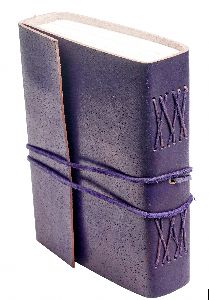 Purple Colored Genuine Leather Vintage Leather Diary Journal Notebook Writing Book