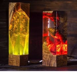 Wooden tabal lamp