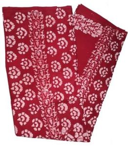Red Printed Cotton Sarees