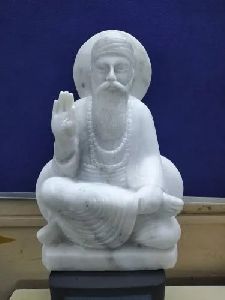 White Marble Guru Nanak Statue
