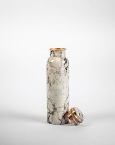 Marble Finish Copper Water Bottle