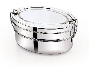 Oval Stainless Steel Lunch Box