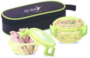 Crystal 2 Plastic Lunch Box