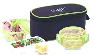 Crystal 3 Plastic Lunch Box