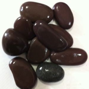 Polished Brown Pebble Stone