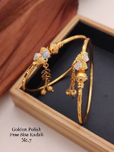 kadli gold plated bangles
