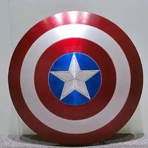 Metal Classic Comic Captain America Shield Red Color 22 inch