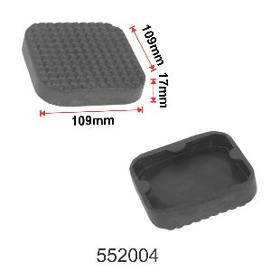 Square Rubber Pad for Passenger Car Jack 109 mm x 109 mmx17 mm