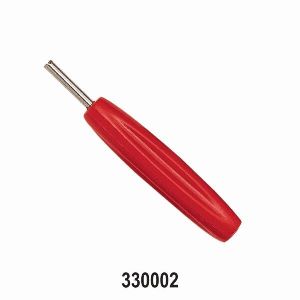 Valve Core Screw Driver / Remover Standard Single ended 1″stem length Red