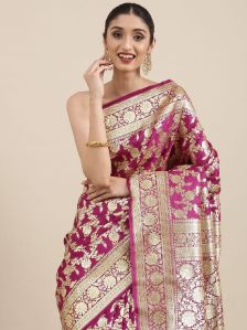 B59G Banarasi Katan Silk Sarees