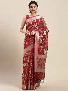 MSWRCTN81 Banarasi Mercerised Cotton Sarees