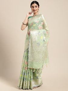 MSWRCTN97 Banarasi Mercerised Cotton Sarees