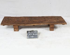 63x22x9 Inch Naga Wooden Bench