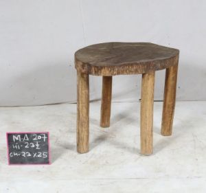 Old Naga Wooden Stool