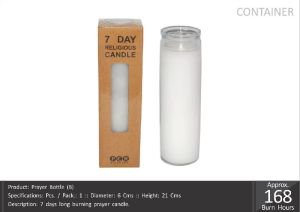 Prayer Bottle Candle