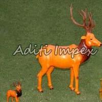 Handicraft Leather Deer Sculpture