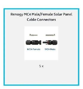 Mc4 Solar Panel Cable Connectors
