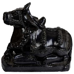 Black Marble Nandi Statue