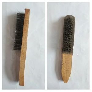 Wooden Handle Wire Brush