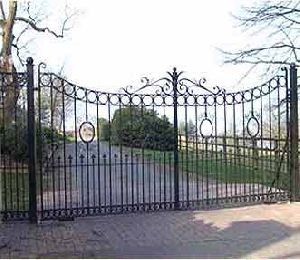 Wrought Iron Entrance Gate