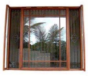 wrought iron window grills