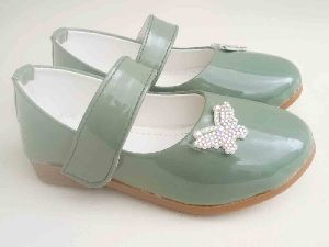Kids Green Butterfly Belly Shoes