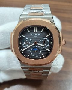 Patek Philippel Chronograph Black Dial Swiss Automatic Watch