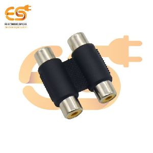 Dual RCA coupler 2 female to 2 female audio connector