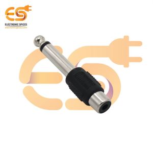 Mono 6.35mm male to RCA female audio connector