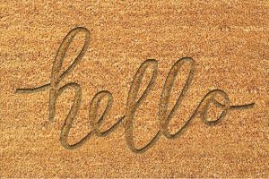 PVC Embossed Coir Mat