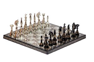 Brass Chess Board Set